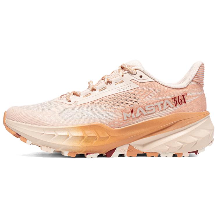 361° Qingshan Slip Resistant Abrasion Resistant Low top Trail Running Racing Running Shoes Women’s Pink