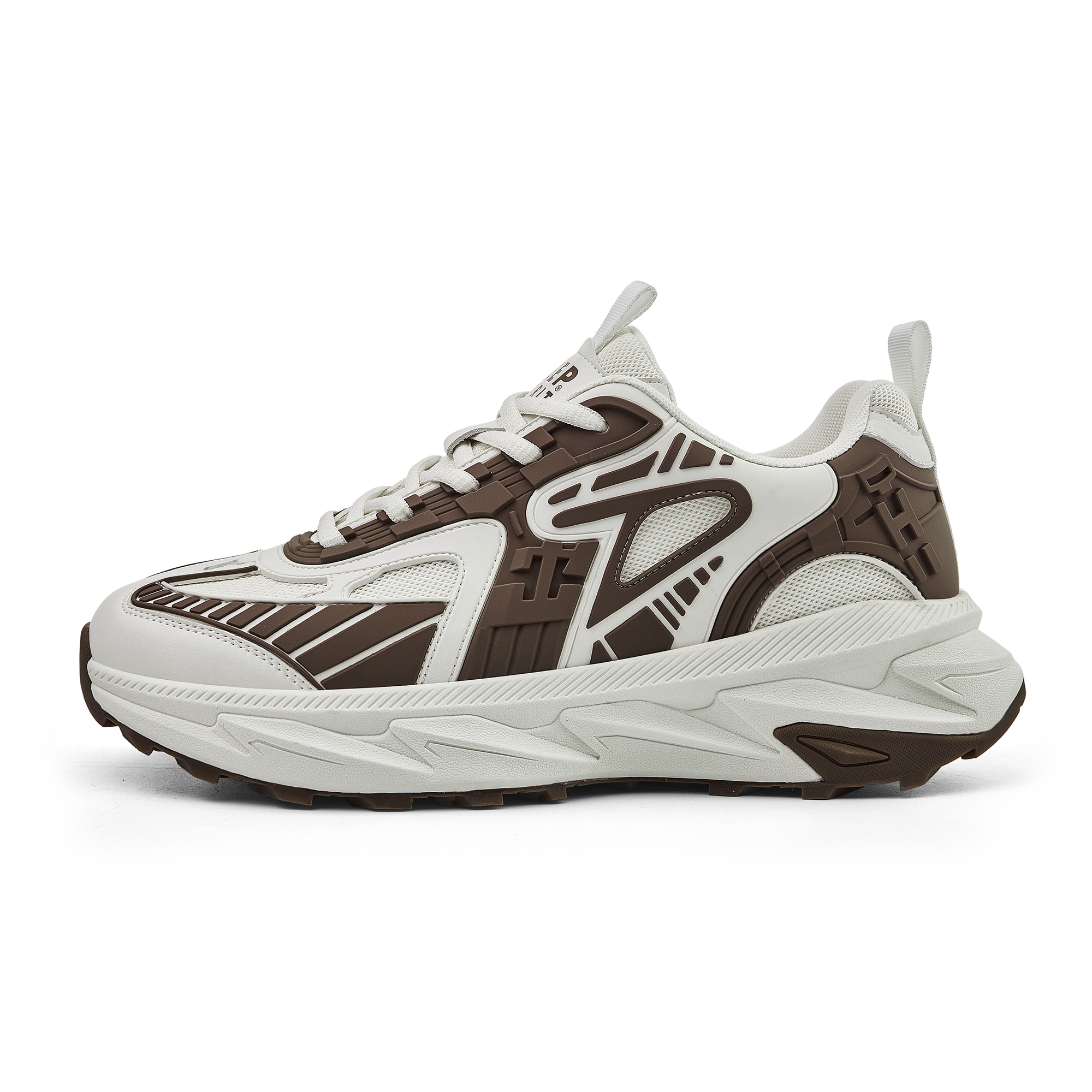 JEEP SPIRIT Abrasion Resistant Breathable Low top Outdoor Shoes Men’s White Brown