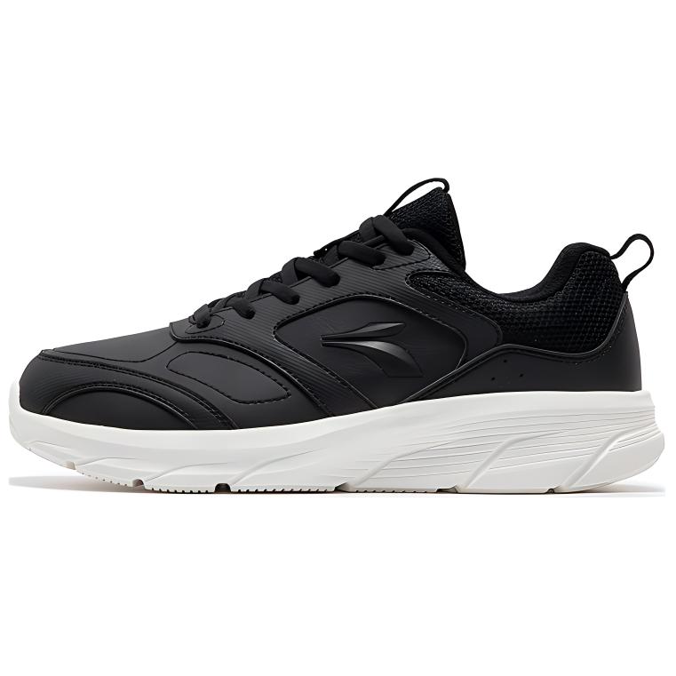 361° Mesh, Synthetic Leather Slip Resistant Lightweight Low top Running Shoes Women’s Black White