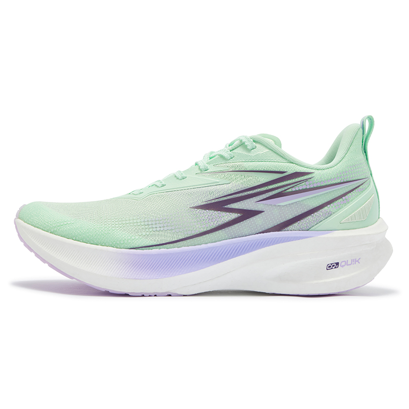 361° Comfortable And Trendy Slip Resistant Abrasion Resistant Low top Casual Running Shoes Men’s Green Purple
