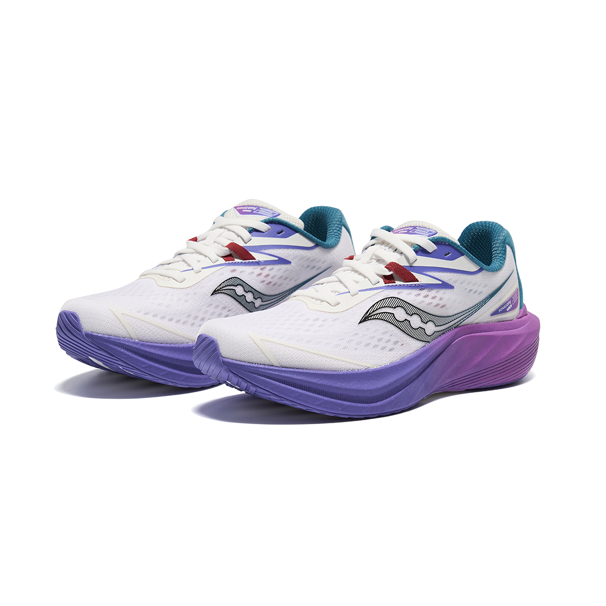 Saucony SLAY 2 Mesh Low top Marathon Training Race Running Shoes Unisex White Purple