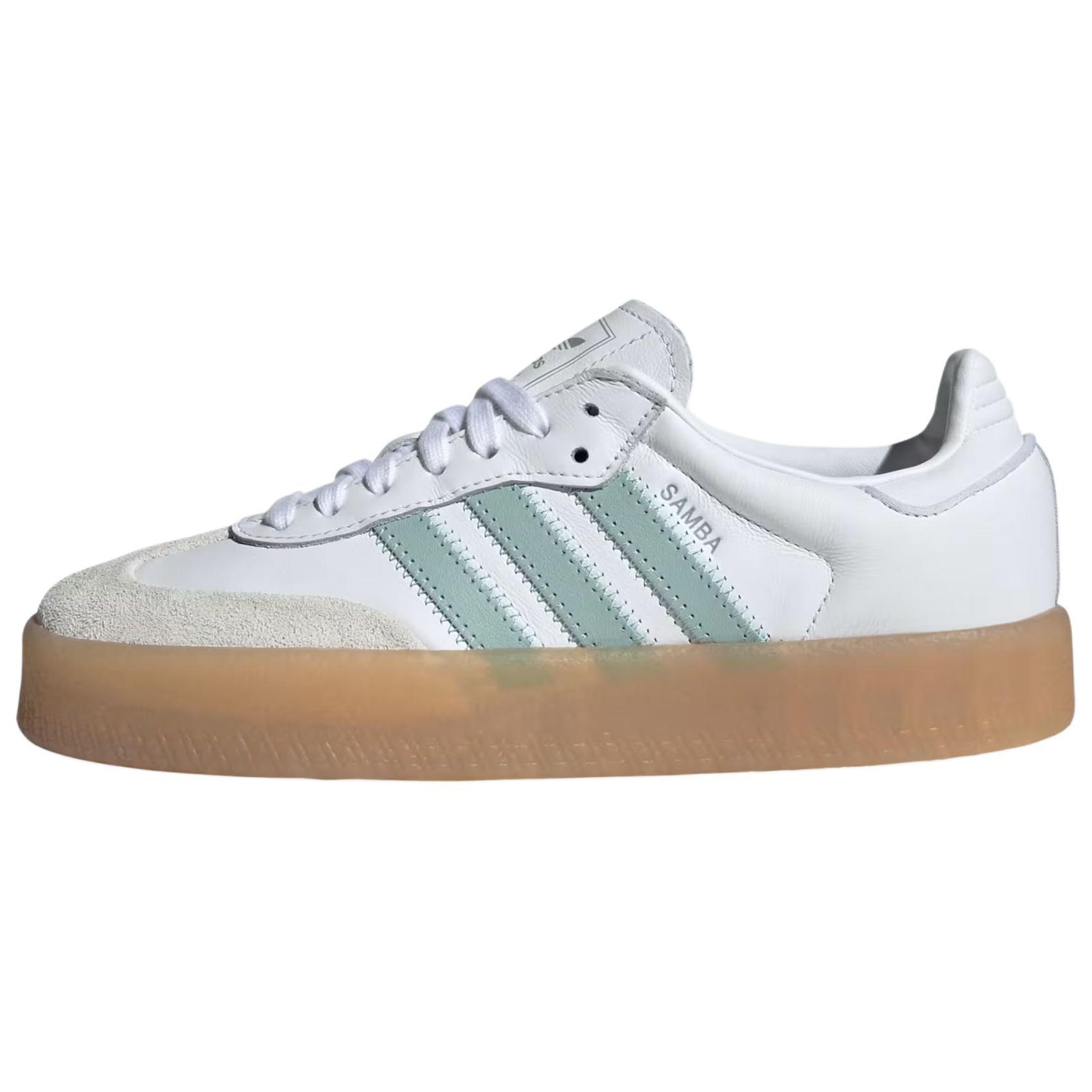 Женские кеды adidas originals SAMBAE (бело-синие)
