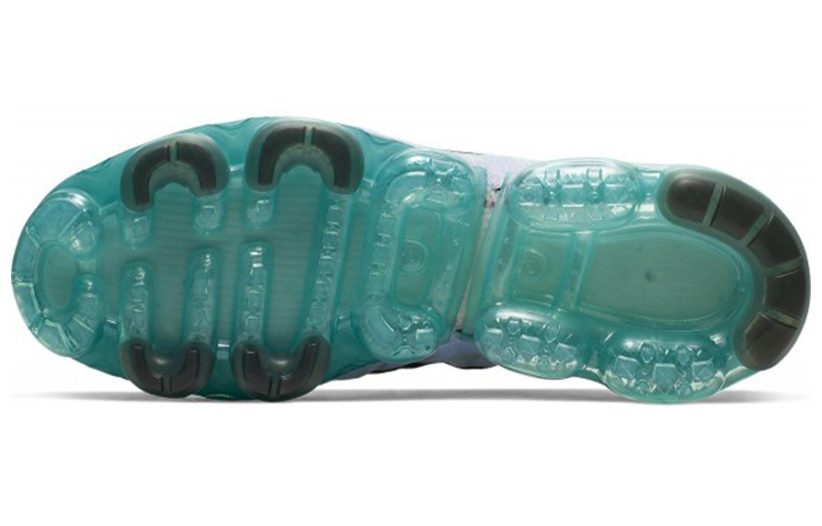 Мужские кроссовки Nike VaporMax 2019 Aurora Green (серые с зеленым) — 铂金色 — фото 6