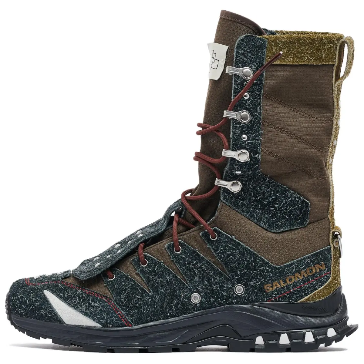 SALOMON x THE BROKEN ARM XA JUNGLE Soft And Comfortable Crew Outdoor Boots Unisex Black