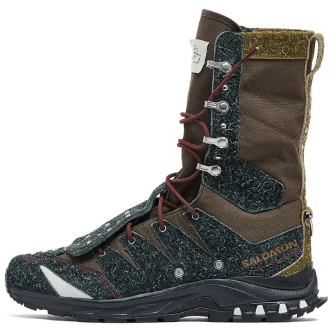 SALOMON x THE BROKEN ARM XA JUNGLE Soft And Comfortable Crew Outdoor Boots Unisex Black