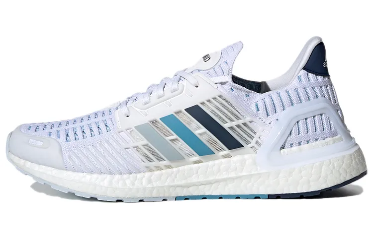 Adidas Fabric Breathable Low top Casual Running Shoes Men's White Blue