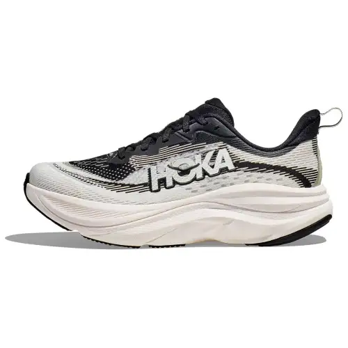 HOKA ONE ONE SKYFLOW Slip Resistant Abrasion Resistant Low top Casual Running Shoes Women's White Black