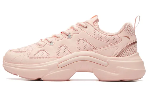 ANTA Chunky Sneakers Women's Low Top Baby Pink/Rose Gold