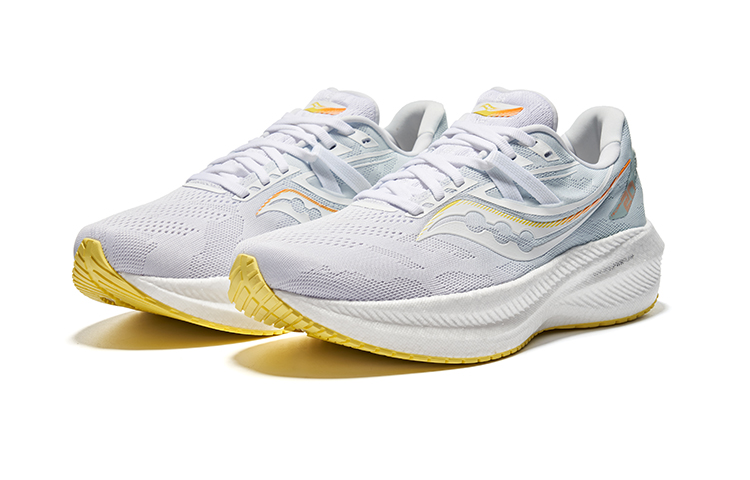 Saucony Triumph 20 Comfortable Cushioning Slip Resistant Abrasion Resistant Low top Marathon Running Shoes Unisex