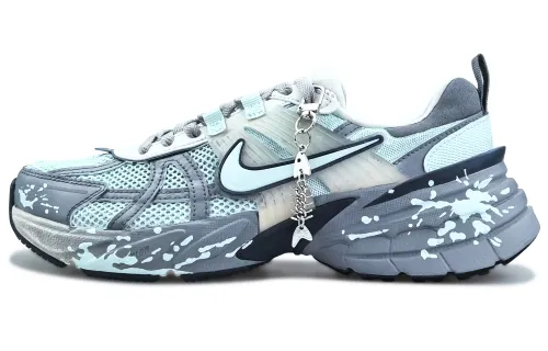 Nike V2K Run Running Shoes Unisex Low Top Gray/Blue/White