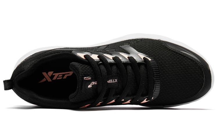 XTEP Blade Slip Resistant Abrasion Resistant Low top Casual Running Shoes Women’s Black Pink Red