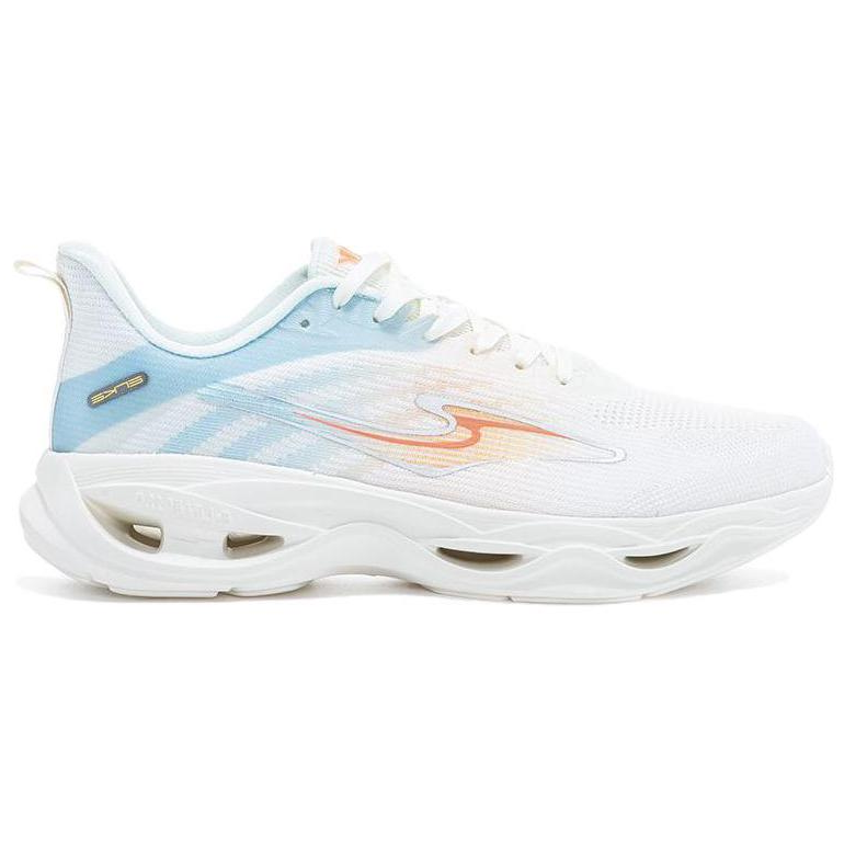 Erke Abrasion Resistant Abrasion Resistant Low top Running Shoes Men’s White Orange