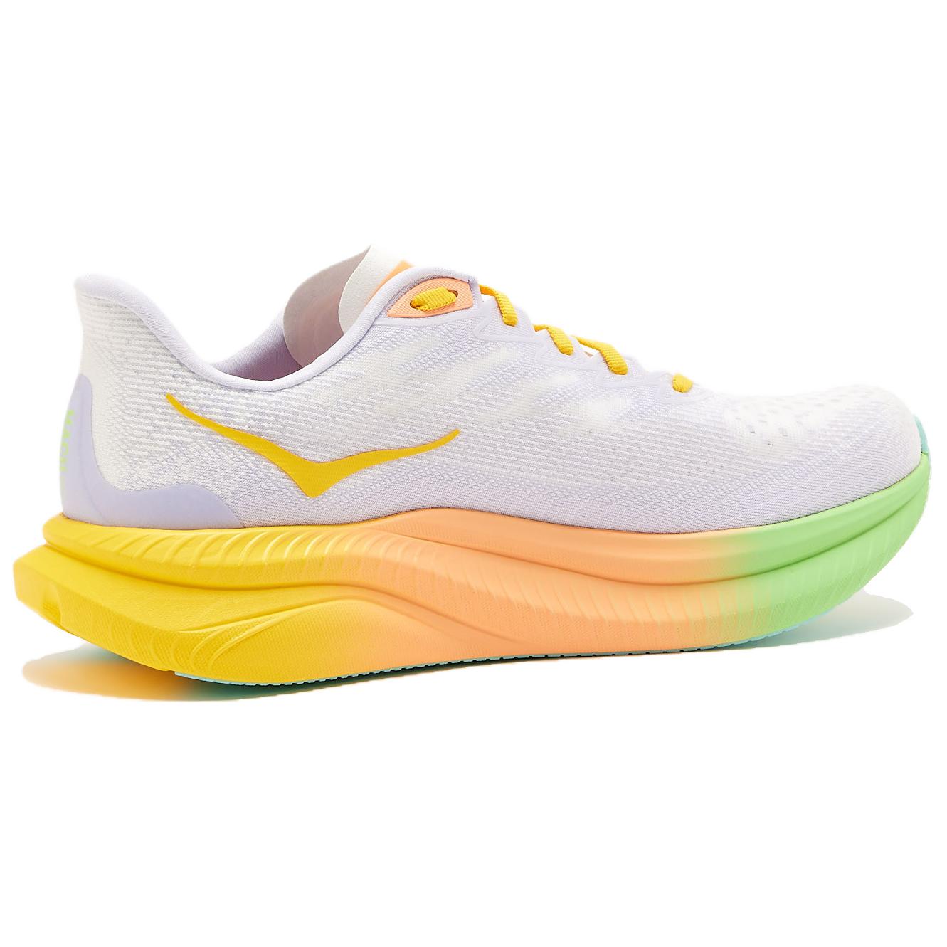 HOKA ONE ONE MACH 6 Slip Resistant Abrasion Resistant Low top Running Shoes Men’s Frost White