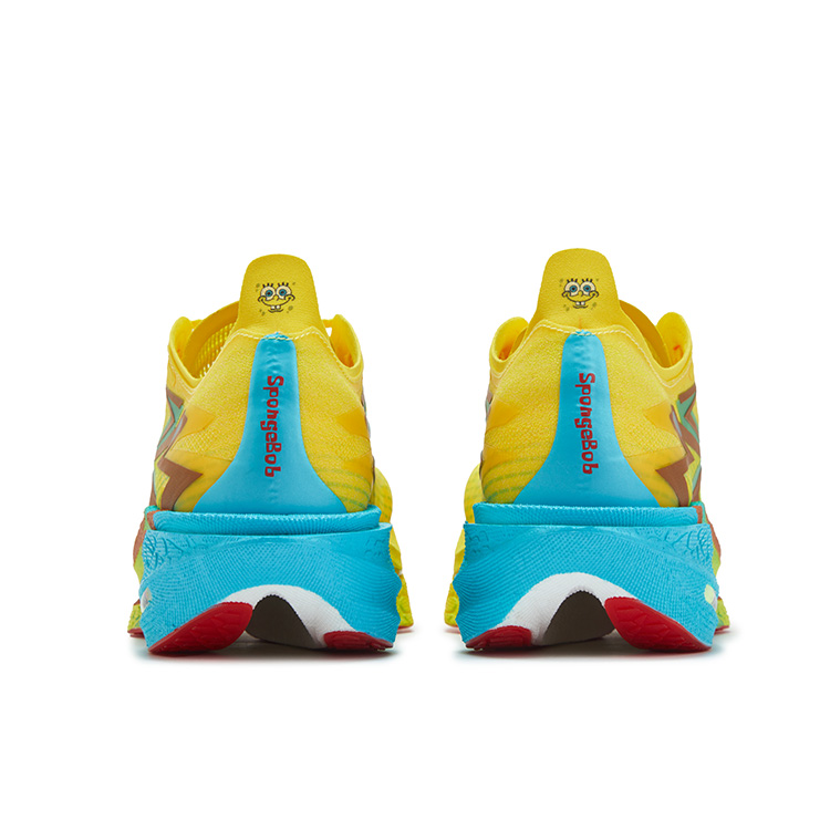 361° Flame 4 Low top Full Length Carbon Plate Casual Marathon Long Distance Running Shoes Unisex Acid Yellow