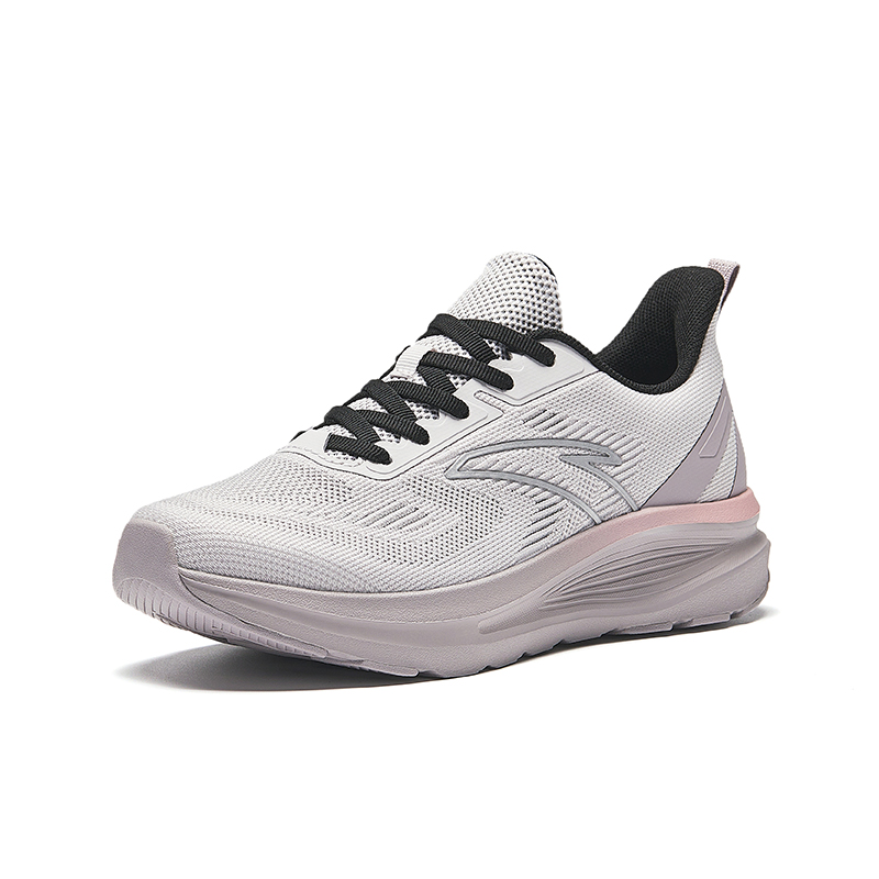 Anta Running Collection Slip Resistant Abrasion Resistant Low top Casual Running Shoes Women’s Gray Purple