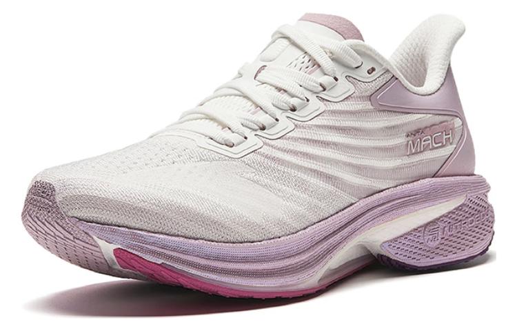 Anta MACH 4.0 Casual Cushioning Slip Resistant Low top Sprint Running Shoes Women’s White Pink