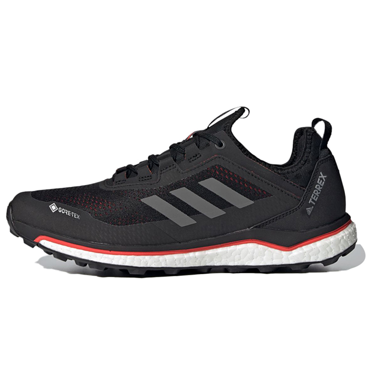 Adidas Terrex Agravic Comfortable Mesh Breathable Low top Running Shoes Unisex Black Red Gray