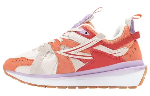FILA Sandenal Fabric Cushioning Breathable Low top Running Shoes Women's Orange Red