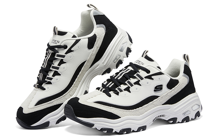 Skechers D’LITES HYPER BURST Cushioning Breathable Low top Casual Running Shoes Men’s Black