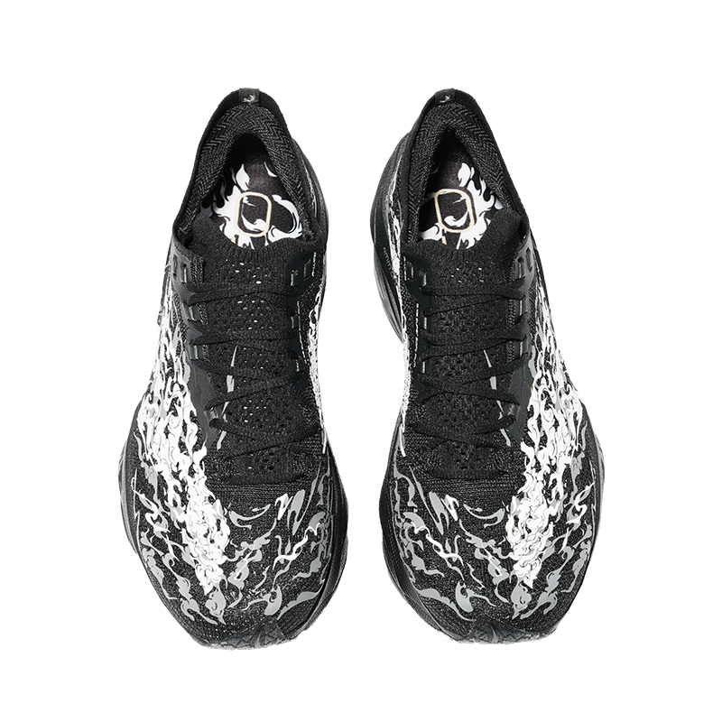 Anta C202 6.0 PRO Cushioning, Wear Resistant Low top Carbon Plate Racing Running Shoes Men’s Black White Gray