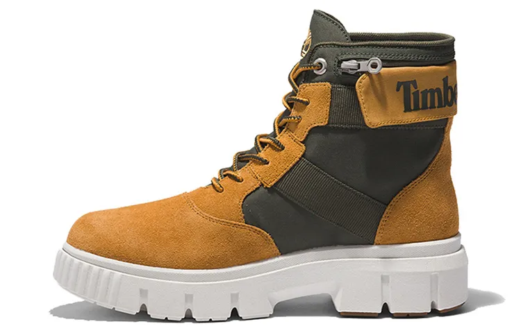 Timberland Greyfield 6 Inch Waterproof Fold Down Boots 'Wheat Suede'