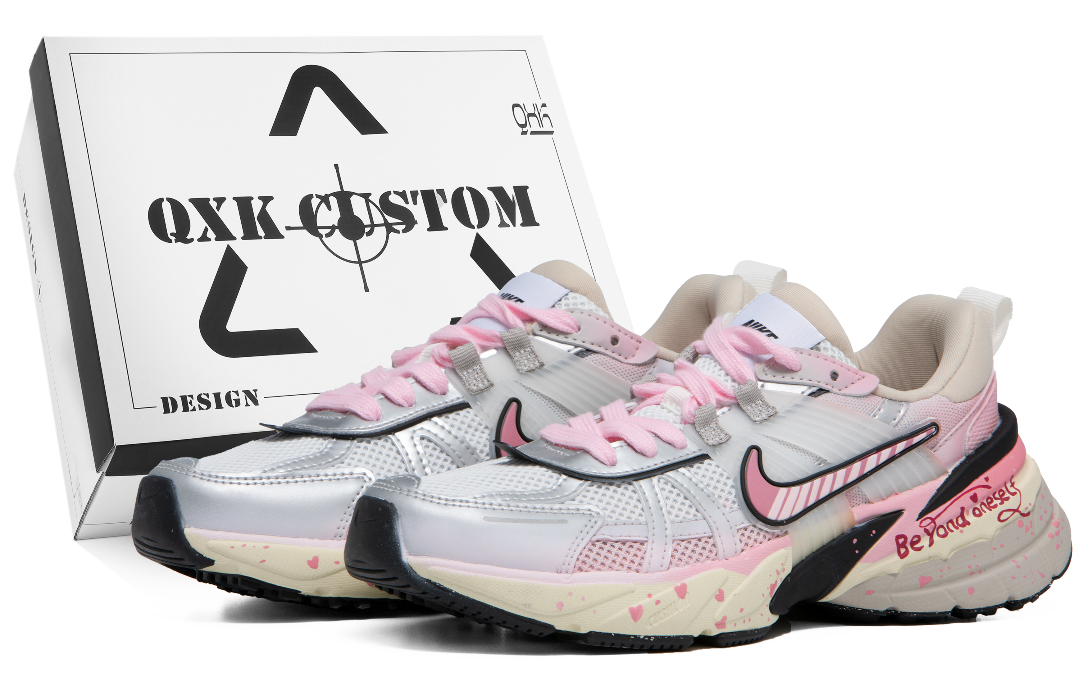 Nike V2K Run Slip Resistant Abrasion Resistant Slip Resistant Abrasion Resistant Low top Running Shoes Women's