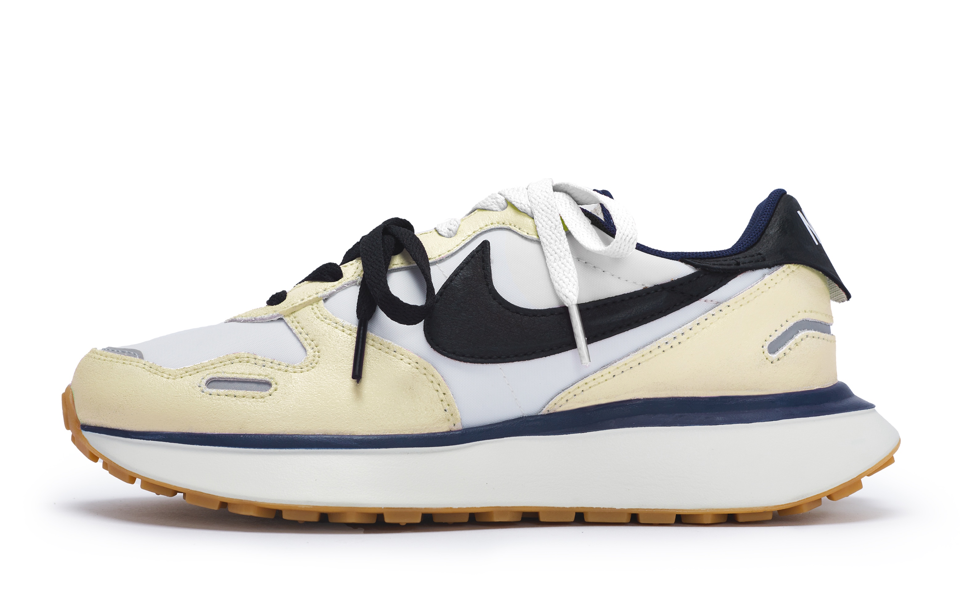 Nike Phoenix Waffle Low top Running Shoes Women’s Yellow White Black