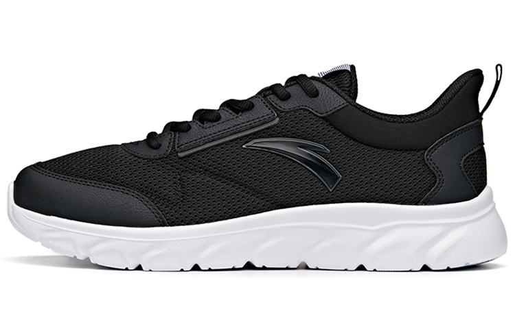 Anta Cushioning Slip Resistant Breathable Lightweight Low top Running Shoes Men’s Black Gray