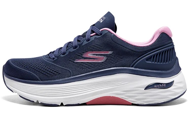 Skechers Max Cushioning Slip Resistant Abrasion Resistant Low top Running Shoes Women's Blue