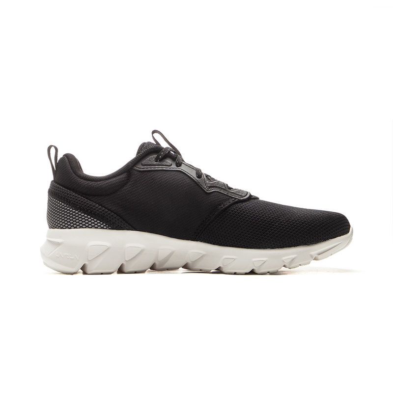 Li Ning Cushioning Abrasion Resistant Cushioning, Wear Resistant Low top Casual Running Shoes Women’s Black Ivory