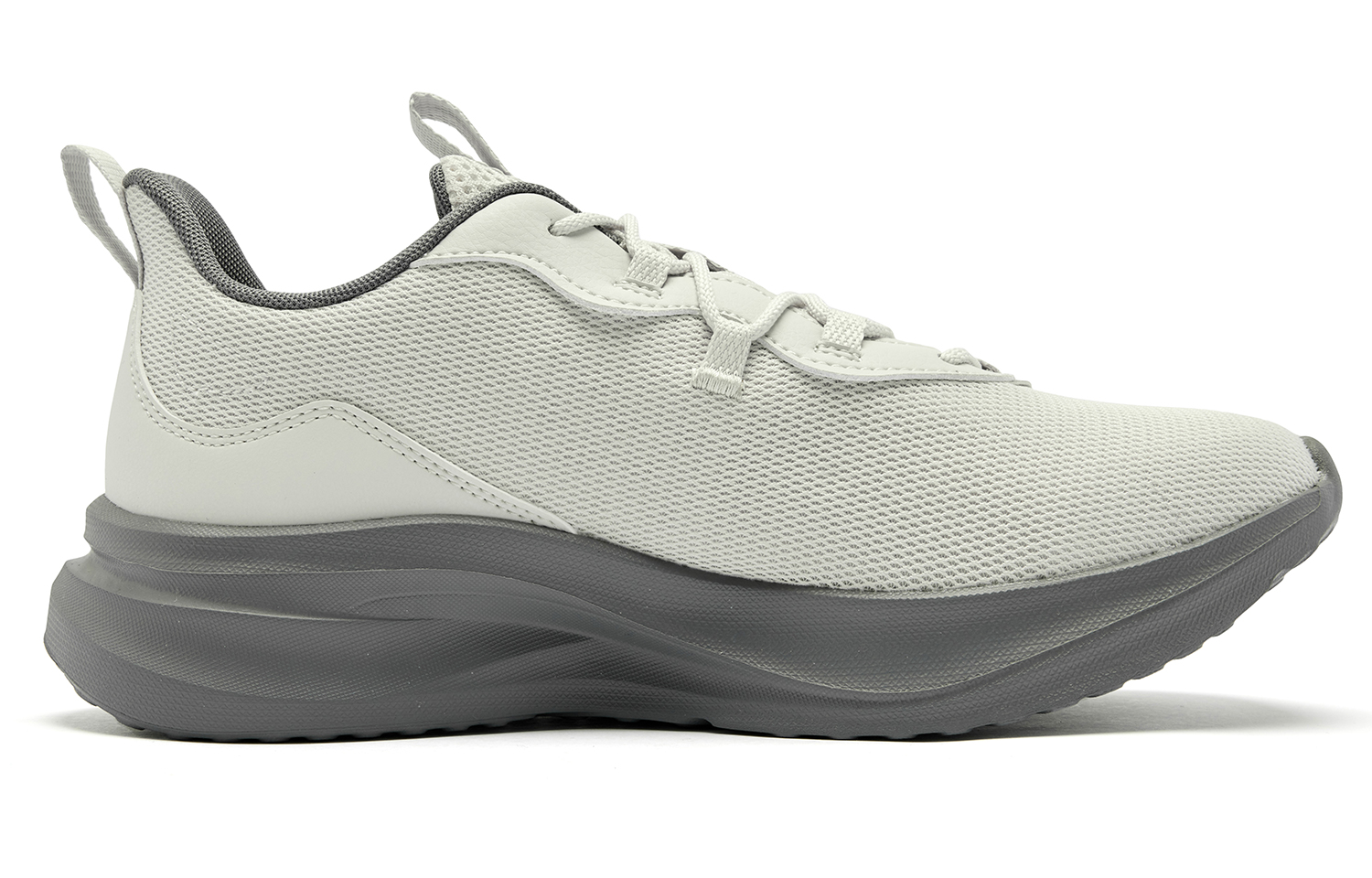QIAODAN Cushioning Slip Resistant Abrasion Resistant Low top Casual Running Shoes Men’s Gray