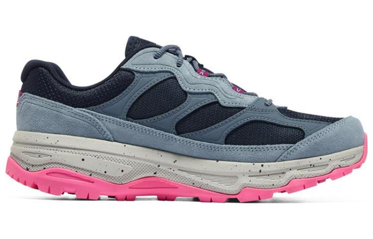 Skechers Mesh, Leather Low top Running Shoes Women’s Blue Pink