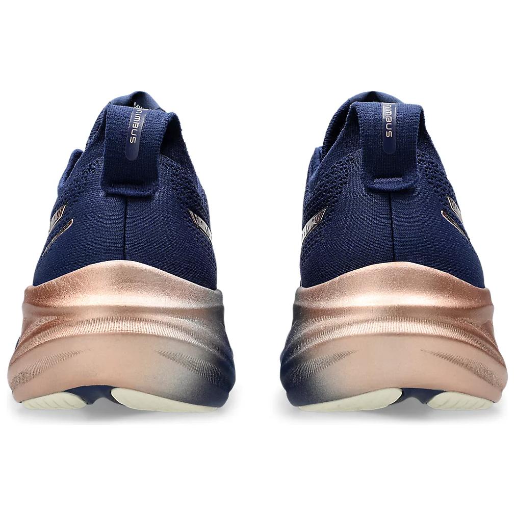 ASICS Gel Nimbus 26 Platinum Blue Expanse Rose Gold Women’s