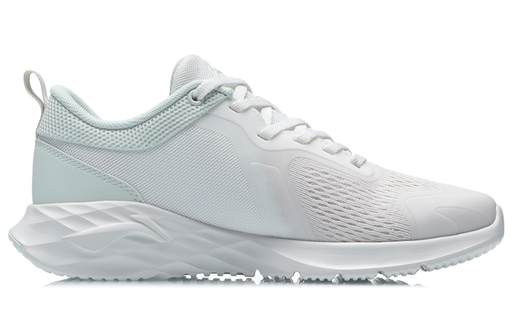 Li Ning Slip Resistant Cushioning Abrasion Resistant Low top Running Shoes Women’s White Green