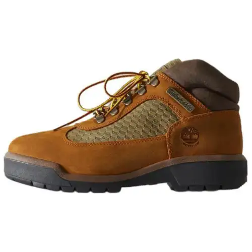 KITH x Timberland Field Boots Waterproof And Wear resistant Short Outdoor Boots Men's Dark Brown