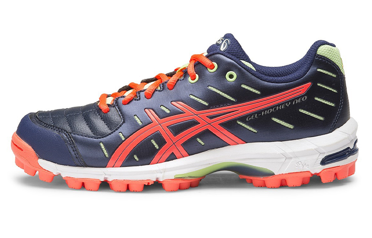 ASICS Gel Hockey Running Shoes Women's Low Top Blue/Orange