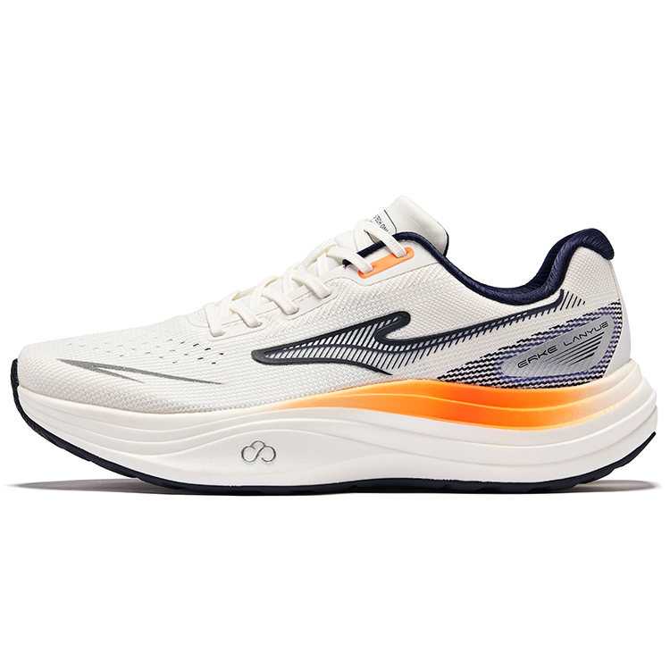 Erke Luanyu Cushioning Lightweight Rebound Low top Casual Training Running Shoes Men’s Microcrystal White Bristol Blue