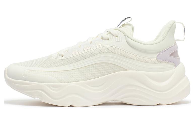 361° Linglong Collection Cushioning, Wear Resistant Low top Bang Rebound Technology Running Shoes Women’s White Purple