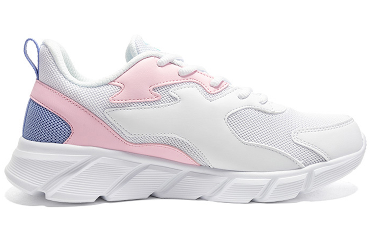 Erke Cushioning Abrasion Resistant Cushioning, Wear Resistant Low top Running Shoes Women’s White/Pink