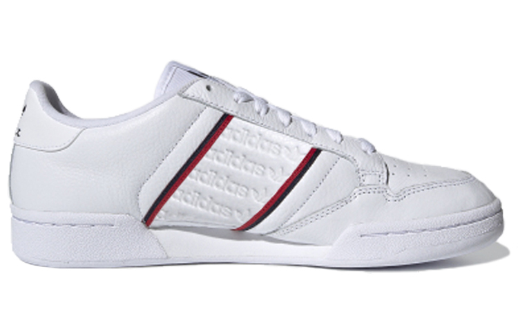 Кеды adidas Continental 80 (бело-красно-черные) — фото 2