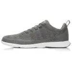 Li Ning Cushioning Breathable Abrasion Resistant Slip Resistant Low top Running Shoes Men's Cool Gray