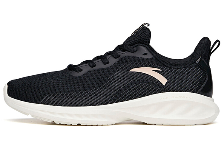 Anta Running Collection Comfortable Breathable Abrasion Resistant Slip Resistant Low top Running Shoes Women’s Black