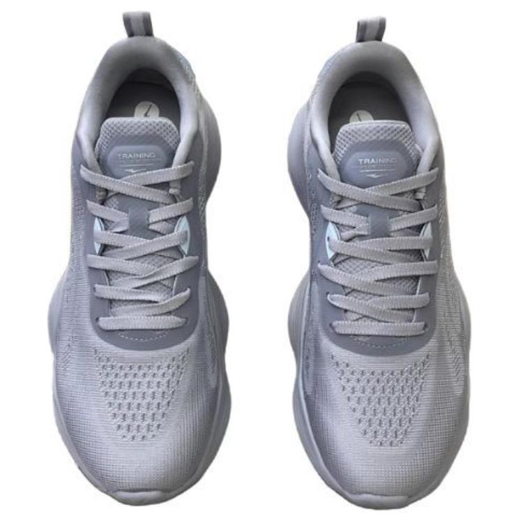 Erke Slip Resistant Abrasion Resistant Low top Casual Running Shoes Men’s Gray Blue
