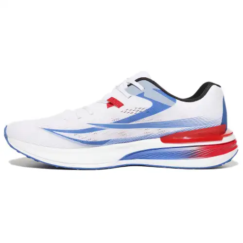 FILA Comfortable And Lightweight Low top Casual Running Shoes Unisex White Blue Red