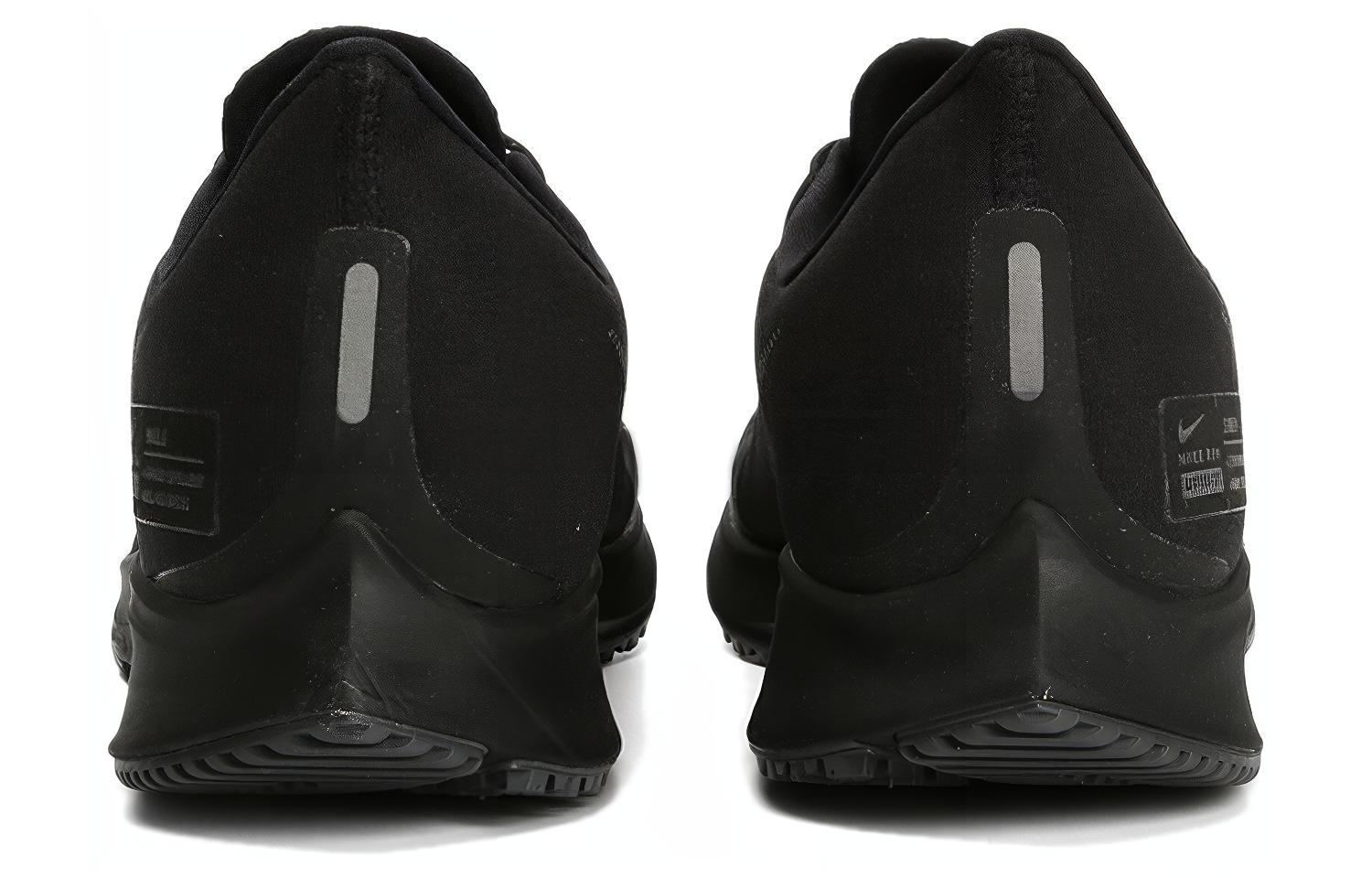 Мужские кроссовки Nike Pegasus 35 Shield Triple Black (черные) — фото 4