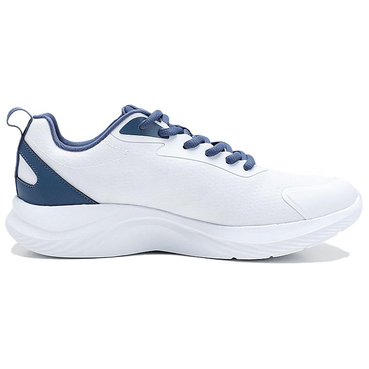 QIAODAN Slip Resistant Abrasion Resistant Low top Casual Sprint Running Shoes Men’s Jordan White Coastal Blue