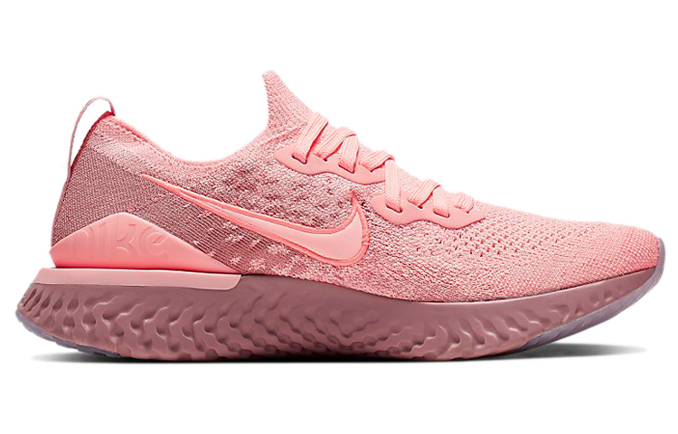 Женские кроссовки Nike Epic React Flyknit 2 (розовый) — фото 2