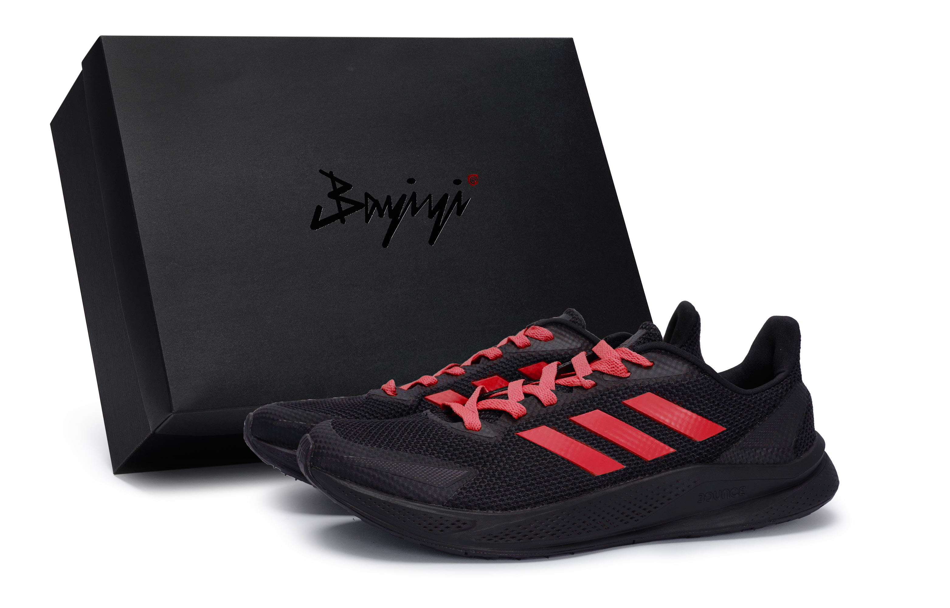 Adidas X9000l1 Slip Resistant And Breathable Slip Resistant And Breathable Low top Running Shoes Men's Black Red