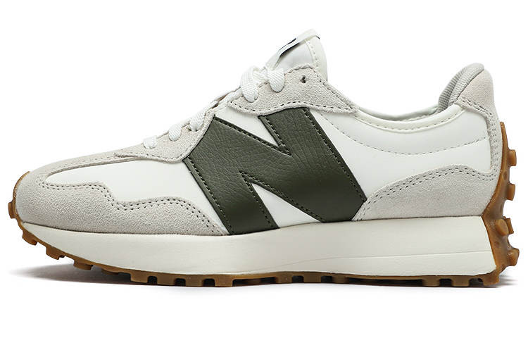 Кроссовки New Balance 327 (серый, белый, зеленый)