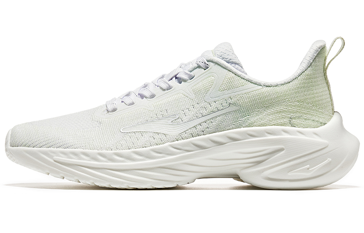 Erke Fabric Slip Resistant And Breathable Low top Sprint Running Shoes Women’s White Green
